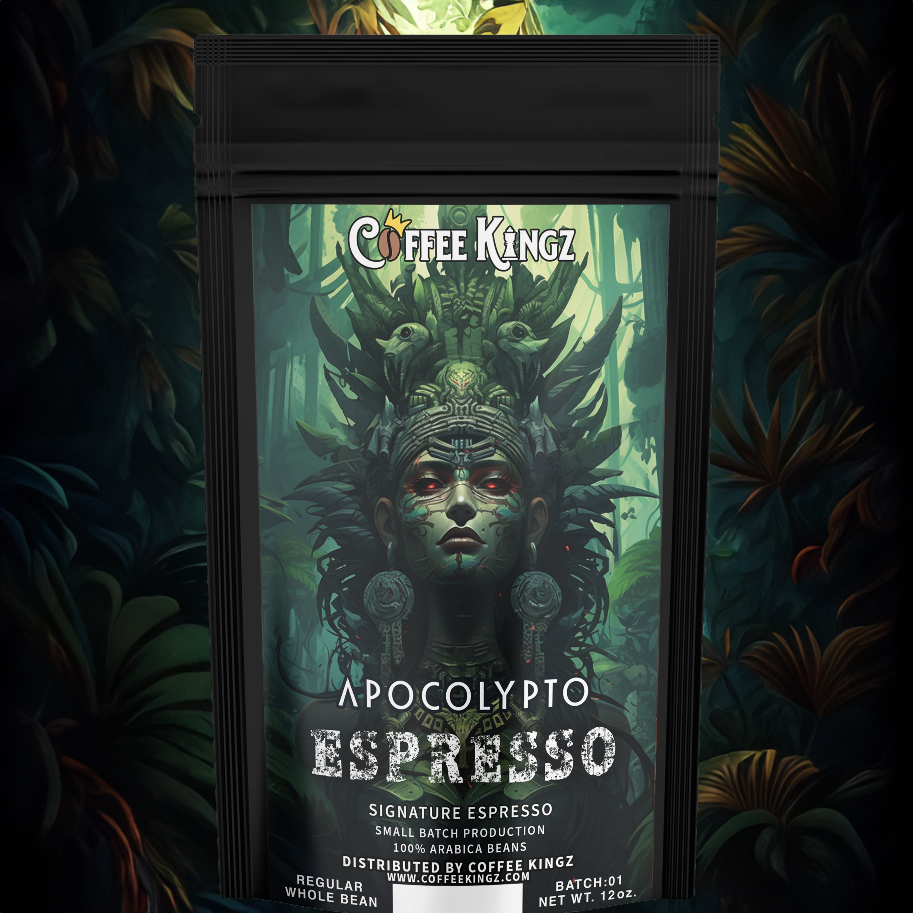 Immerse yourself in the mystical depths of ancient flavor with apocalypto espresso by coffee kingz, where every bean tells a legend untold.